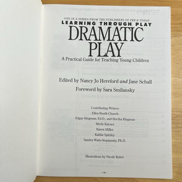 Learning Through Play Dramatic Play By Nancy Jo Hereford and Jane Schall Vintage - Picture 2 of 10
